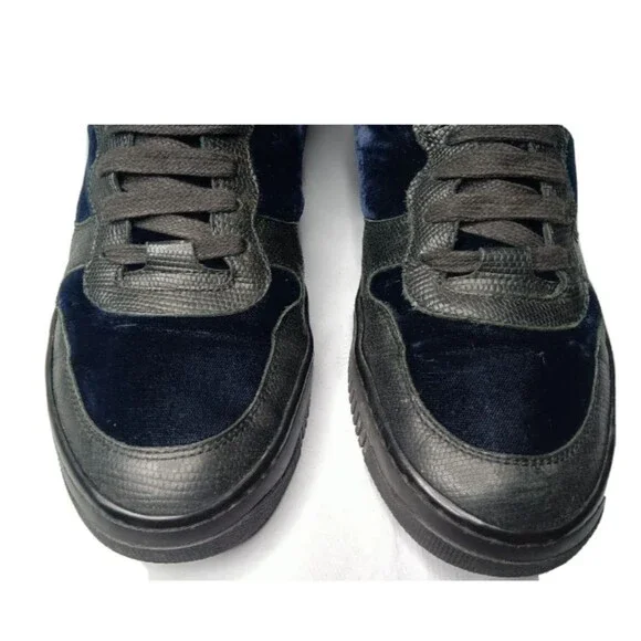 Roberto Cavalli Men\'s Sneakers 3052D AZUL Size 10.5 US Blue~Black Shoes ROBERTO CAVALLI Men main image 4